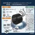 パイプラインロボット用光ファイバースリップリング｜IP67・単一モード対応 LPT012-0210-02PE-02S